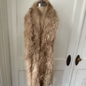 Luxurious Bill Blass Genuine Fox Fur Scarf 88"